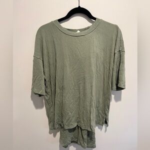 Buffalo David Bitton Sage Green Short Sleeve Top